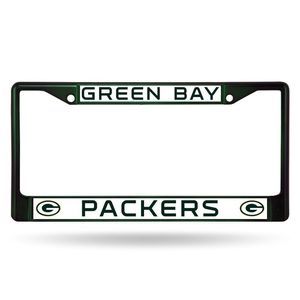 Green Bay Packers Chrome Frame, Green, 15 x 8"
